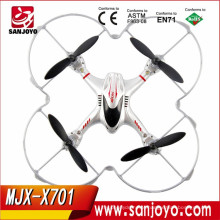 Mini Quadcopter quente MJX X701 Brinquedo de helicóptero com controle remoto 2.4G 4ch com luzes rc drone melhor presente de Natal para crianças SJY-X701